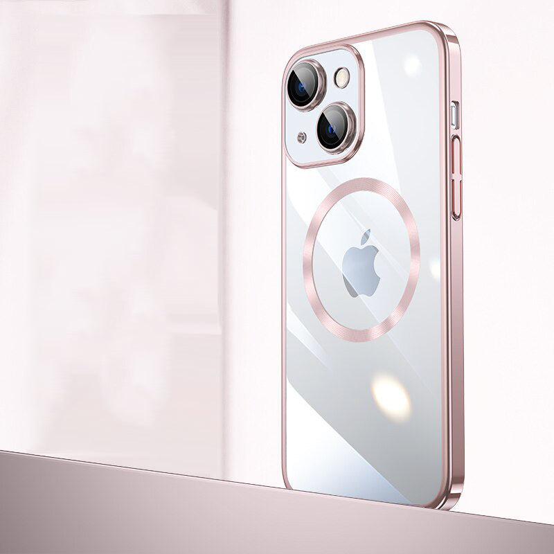 Premium Frosted Panel Armor Metal Lens Bumper Back Case for iPhone 13