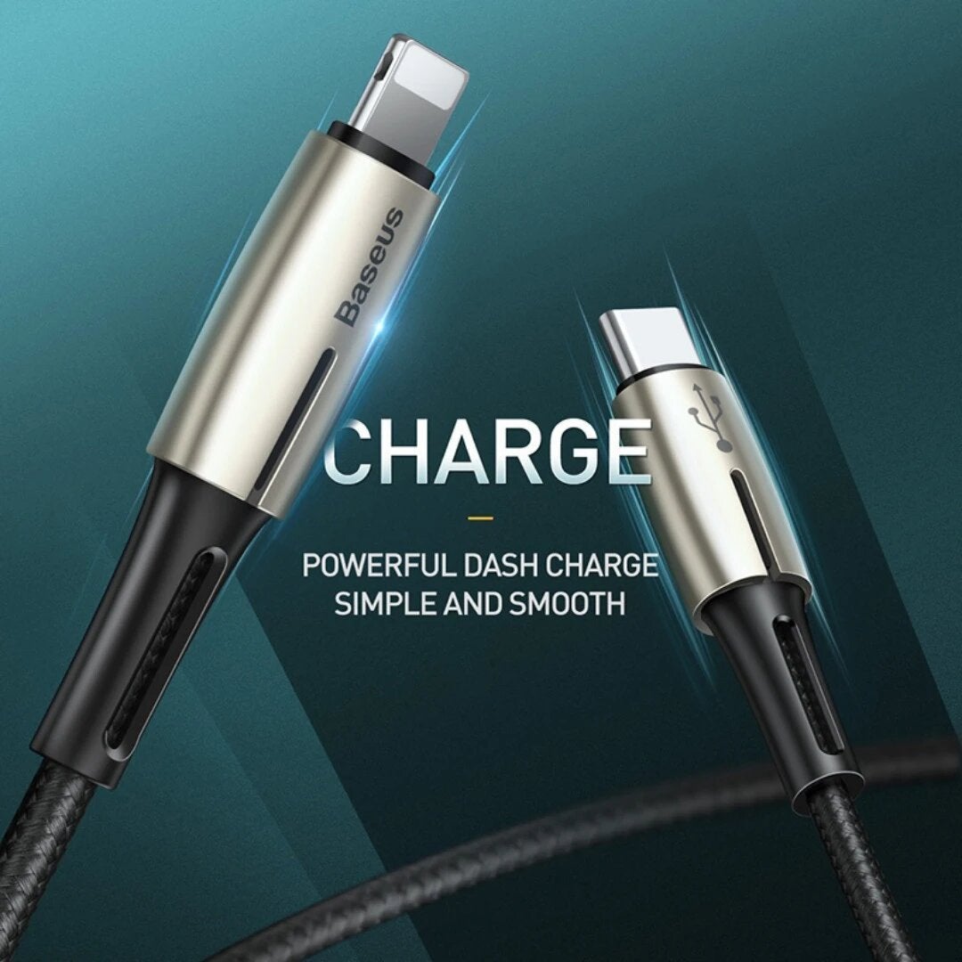 Baseus PD 18W Super Quick Charge USB Type C to iPhone Fast Charging Cable for iPhone XS Max, XR, X ,8 Plus - Planetcart