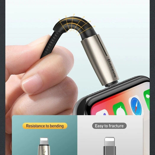 Baseus PD 18W Super Quick Charge USB Type C to iPhone Fast Charging Cable for iPhone XS Max, XR, X ,8 Plus - Planetcart