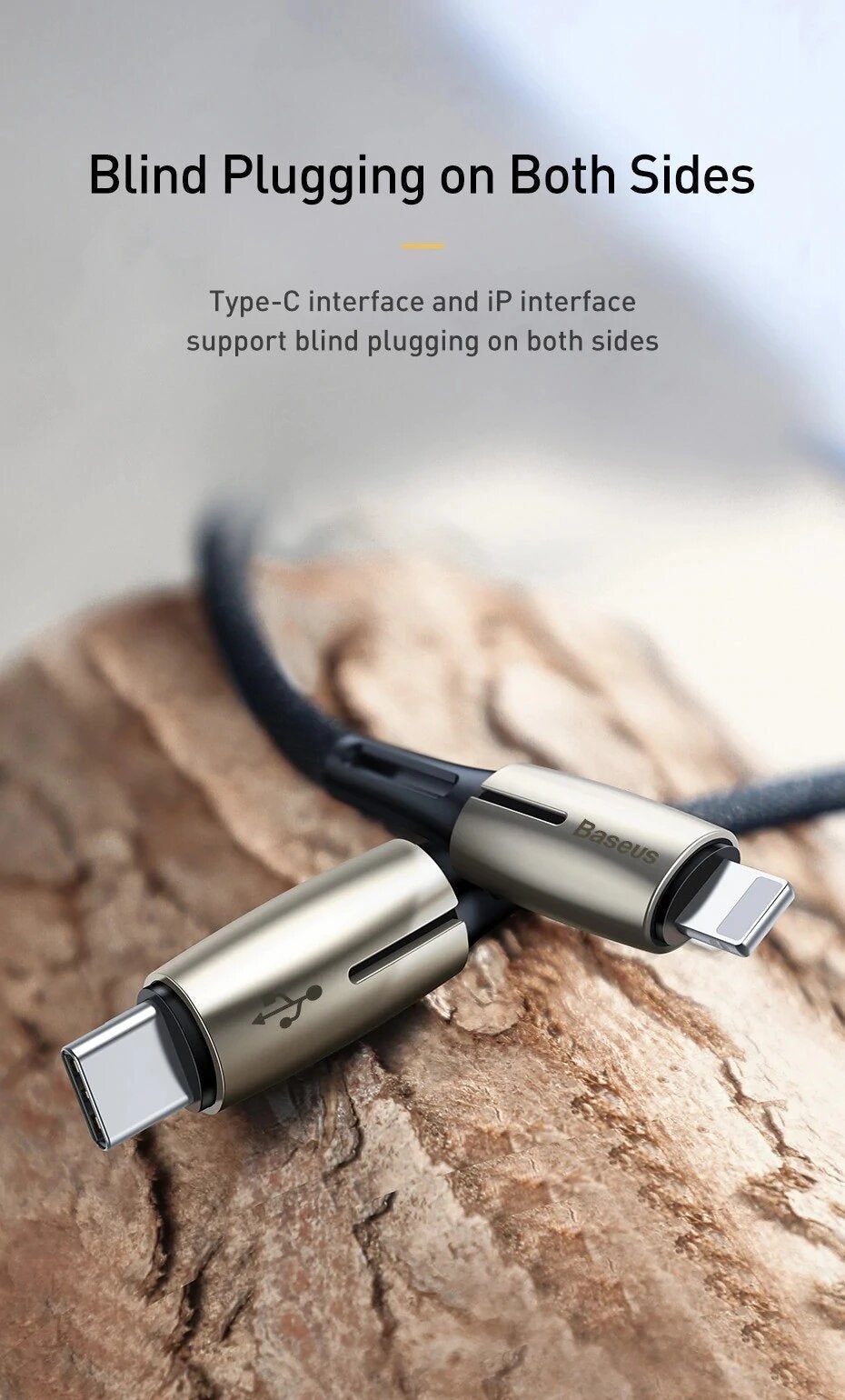 Baseus PD 18W Super Quick Charge USB Type C to iPhone Fast Charging Cable for iPhone XS Max, XR, X ,8 Plus - Planetcart