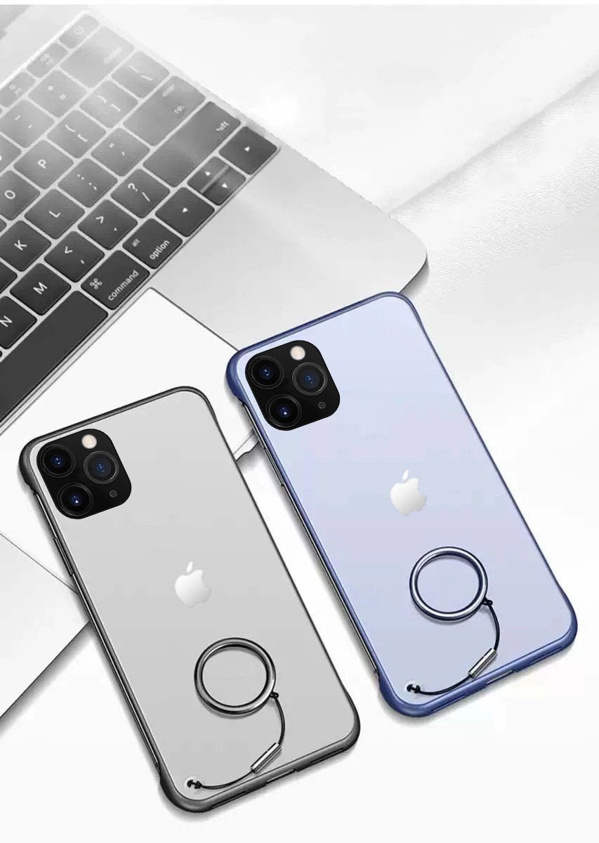 Frameless Semi Transparent Finger Ring Case For iPhone 11 Pro - Planetcart