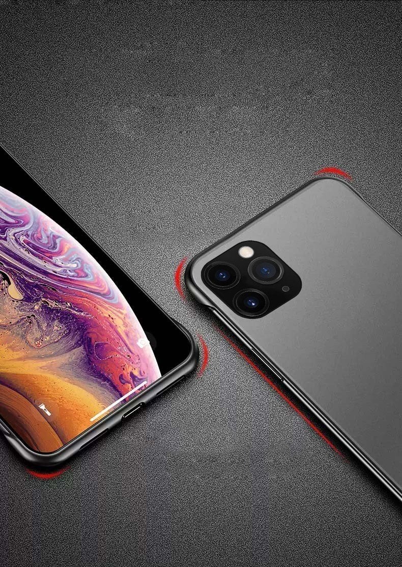 Frameless Semi Transparent Finger Ring Case For iPhone 11 Pro - Planetcart