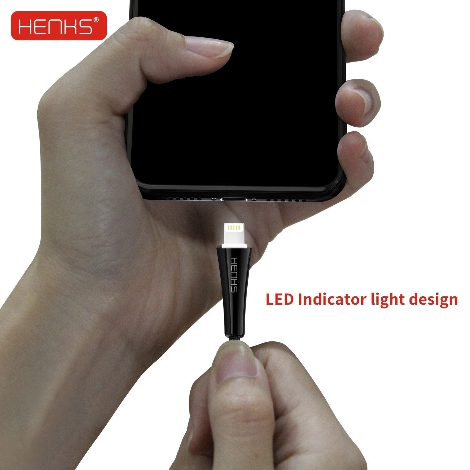 HENKS Lamp Light Fast Charging USB Data Sync Cable for Apple iPhone - Planetcart