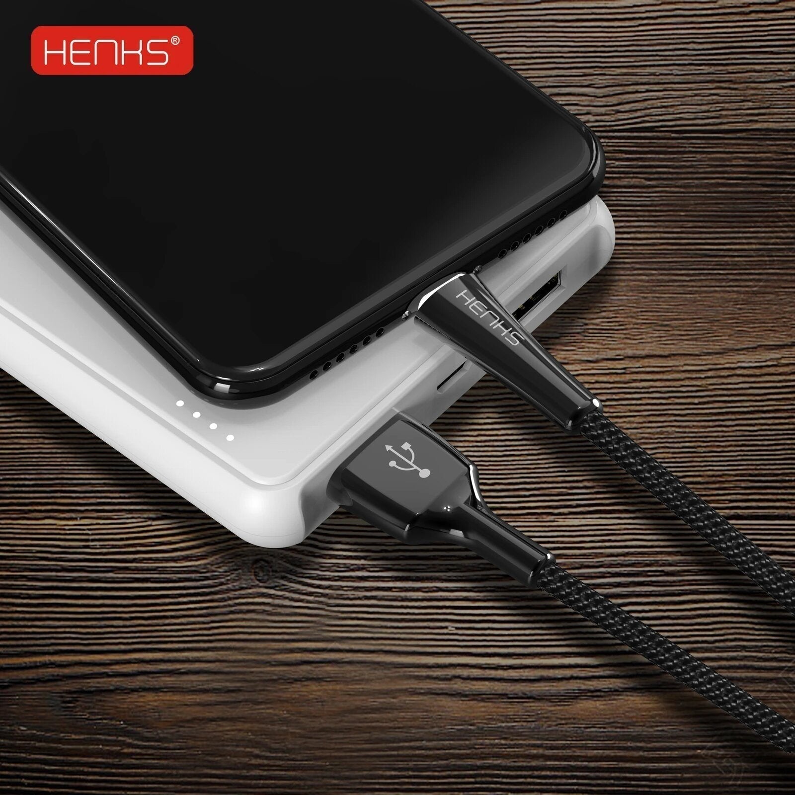 HENKS Lamp Light Fast Charging USB Data Sync Cable for Apple iPhone - Planetcart