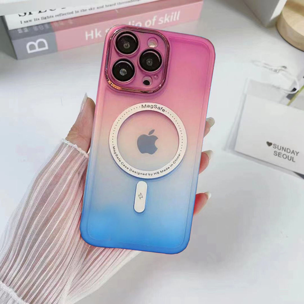 Premium Gradient Silicone Case With Magsafe For iPhone 14 Pro Max