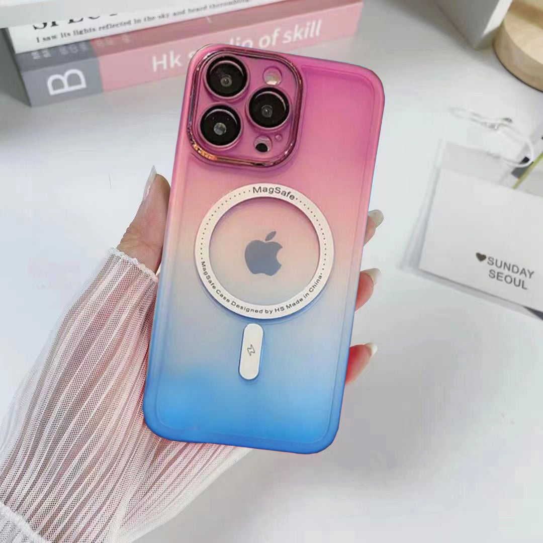 Premium Gradient Silicone Case With Magsafe For iPhone 14 Pro Max